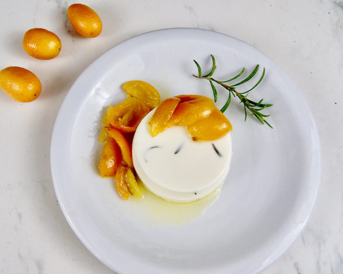 Panna cotta aux kumquats