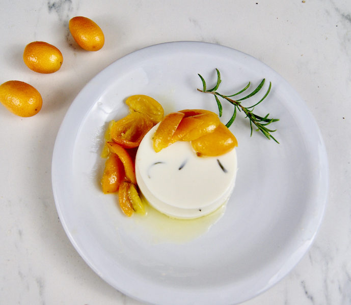 Panna cotta aux kumquats