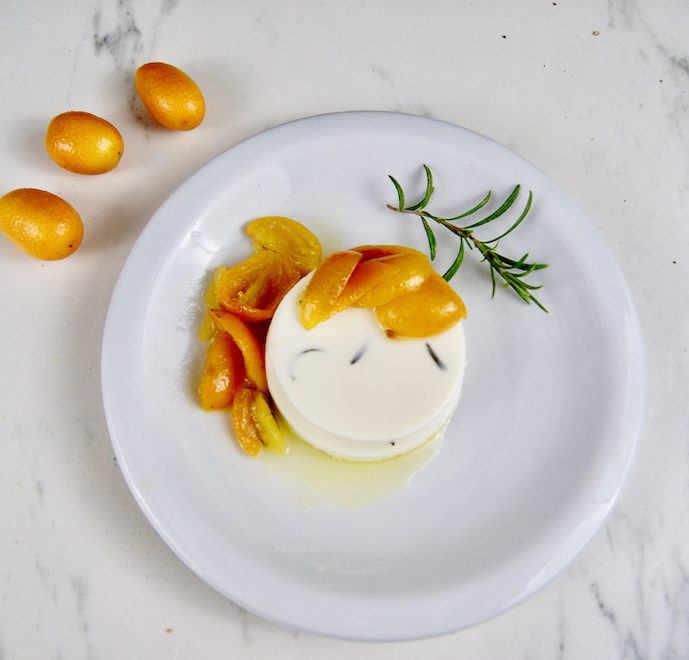 Panna cotta aux kumquats