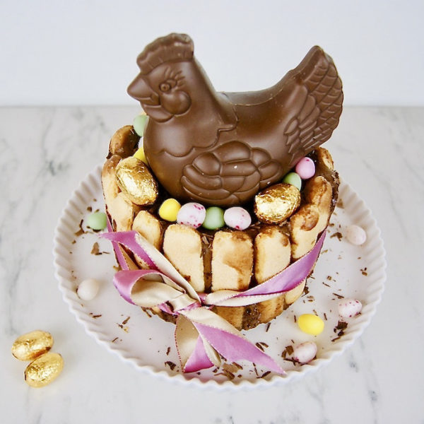 Charlotte au chocolat de Pâques