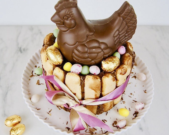 Charlotte au chocolat de Pâques