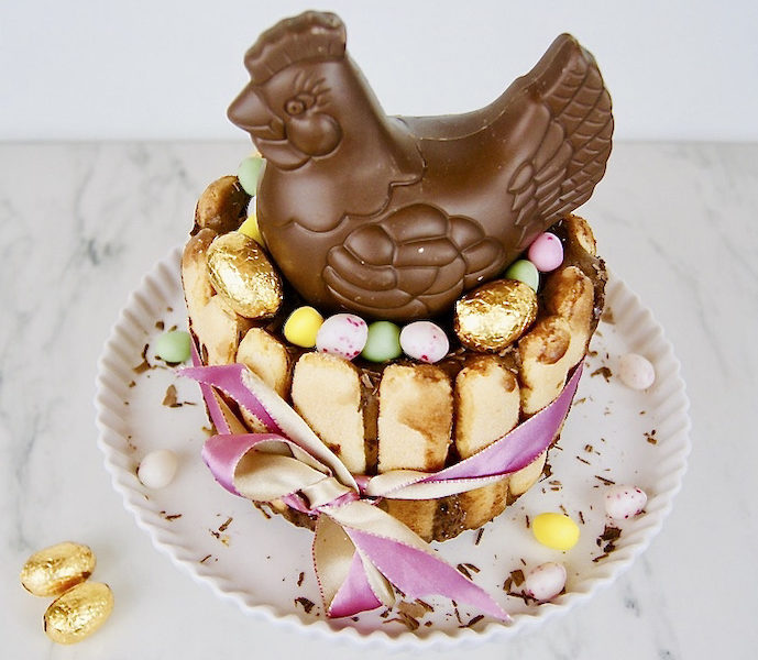 Charlotte au chocolat de Pâques