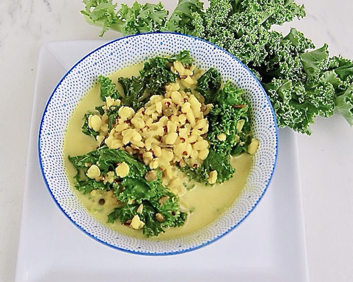 Quinoa au chou kale et curcuma