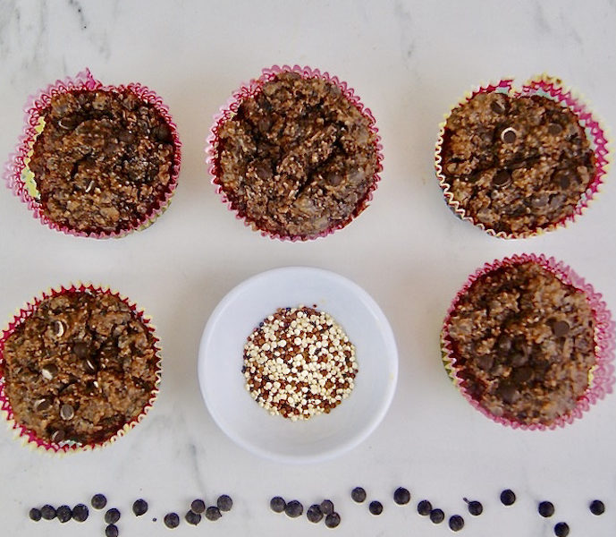 Muffins au quinoa et chocolat