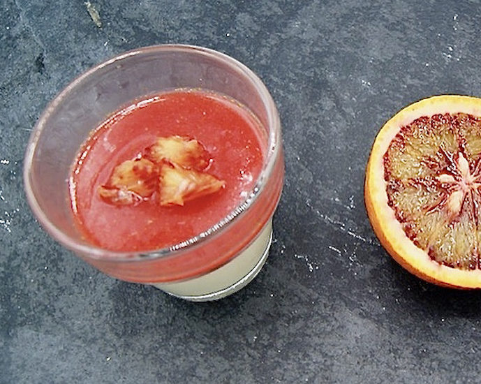 Panna cotta aux oranges sanguines