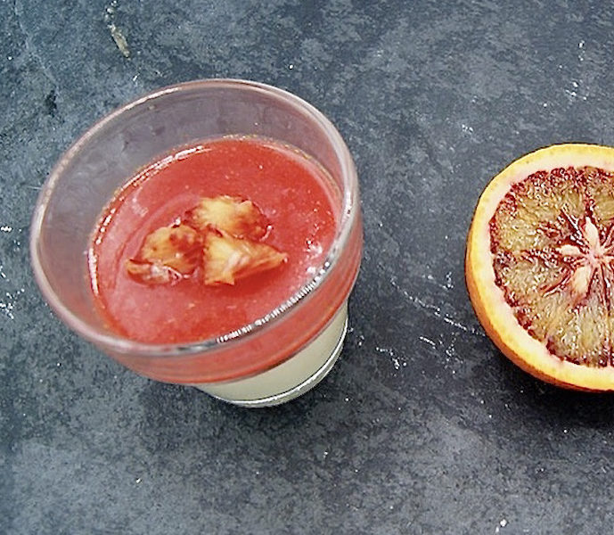 Panna cotta aux oranges sanguines