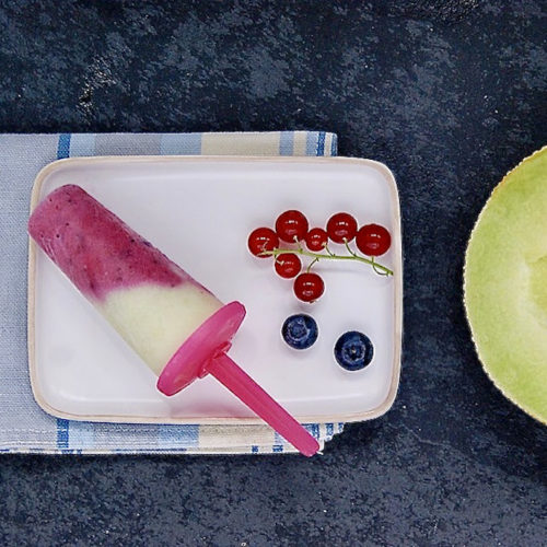 Sucettes glacées au melon vert
