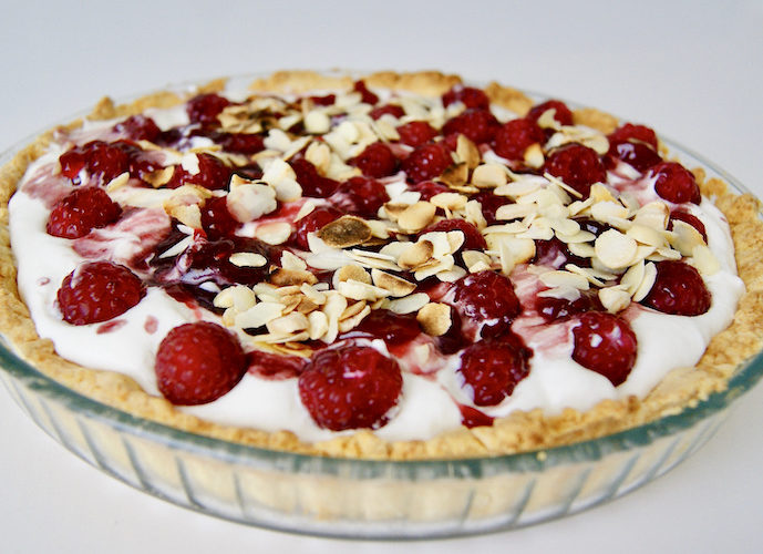 Tarte framboises à la ricotta