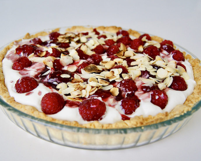 Tarte framboises à la ricotta