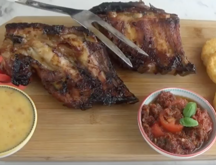 Aïoli, tapenade de tomates et spare ribs