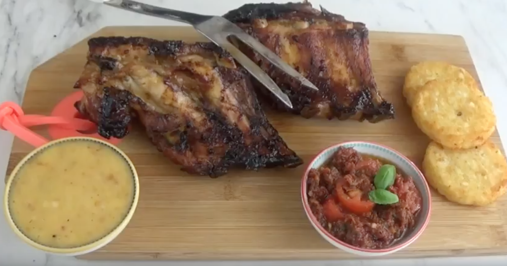 Aïoli, tapenade de tomates et spare ribs Menu to Shop