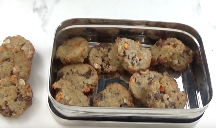 Cookies aux carottes et aux noisettes