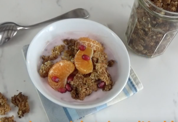 Granola de miel et de sirop d’érable