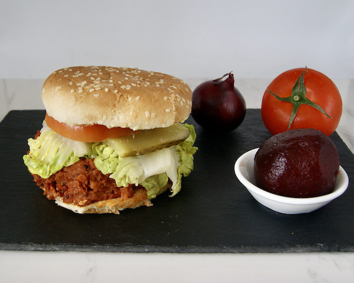 Burger de quinoa et de betterave