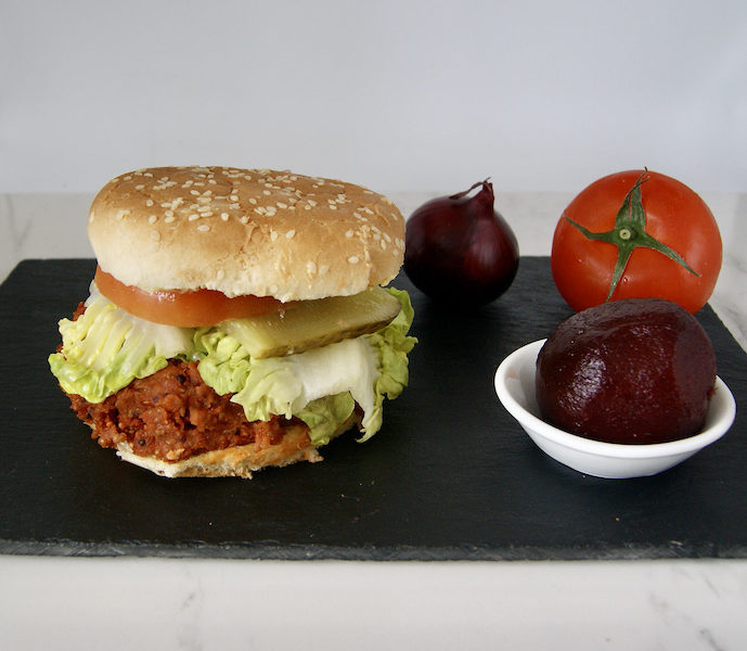 Burger de quinoa et de betterave