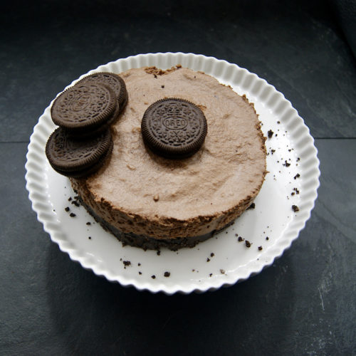 Gâteau de mousse au chocolat aux Oreo