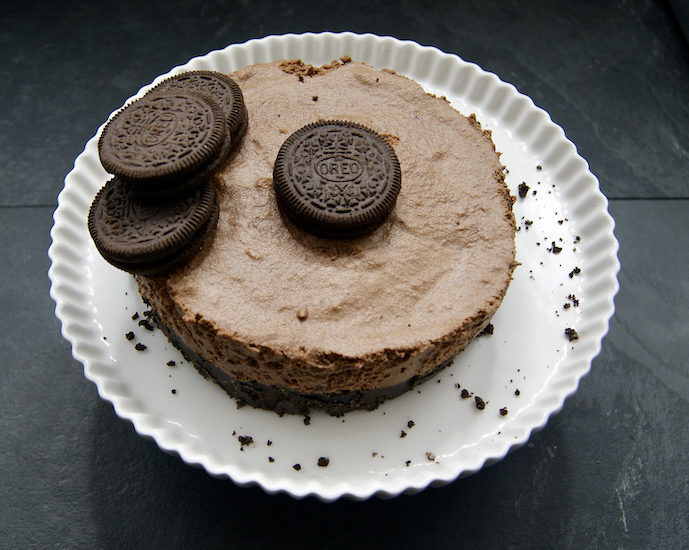 Gâteau de mousse au chocolat aux Oreo