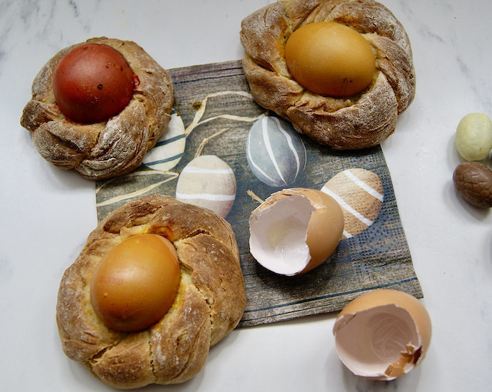 Brioche nid de Pâques