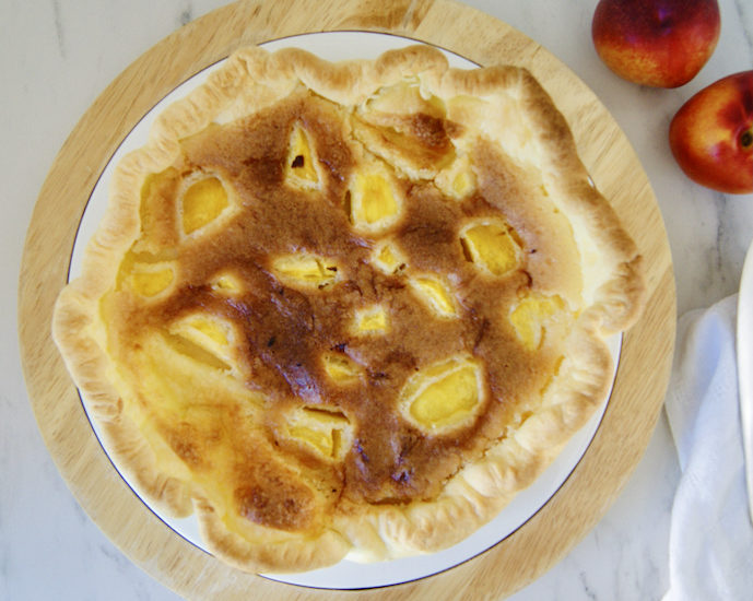 Tarte aux pêches