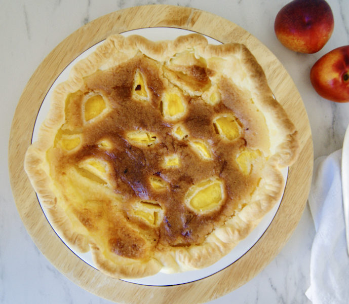 Tarte aux pêches