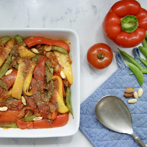 Gratin aux couleurs ensoleillées