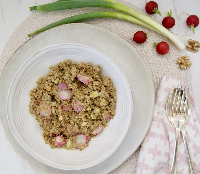 Quinoa aux radis sautés