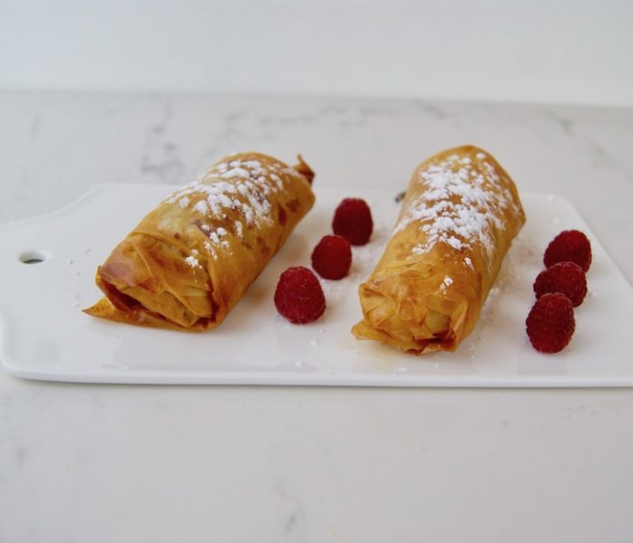 Rouleaux framboises amandes