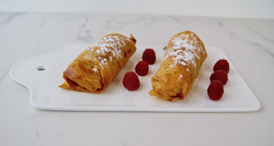 Rouleaux framboises amandes