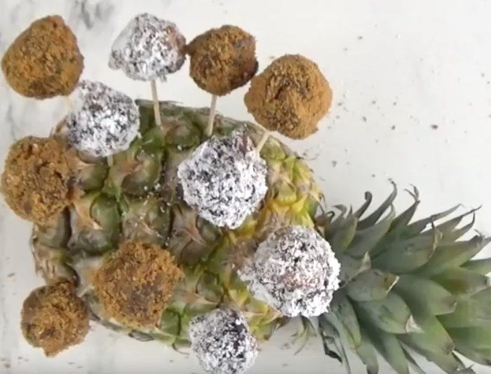 Sucettes de fruits secs