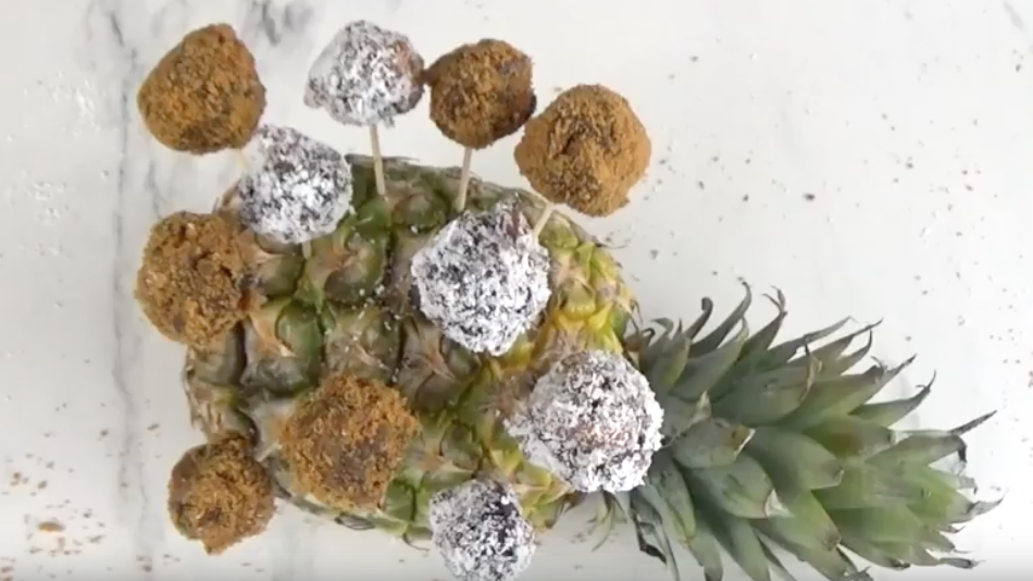Sucettes de fruits secs