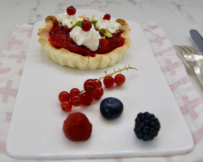 Tartelette aux framboises
