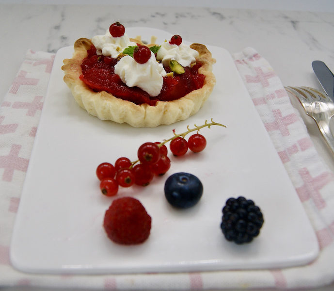 Tartelette aux framboises