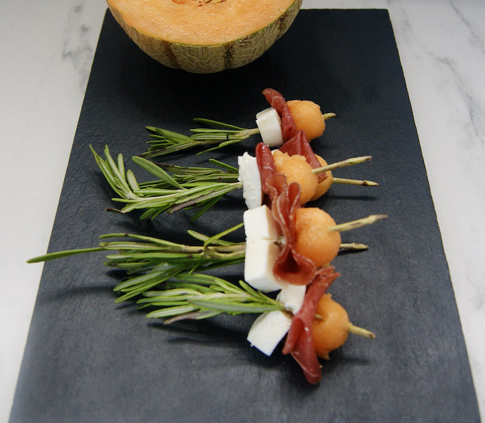 Brochette apéro au romarin-du-jardin