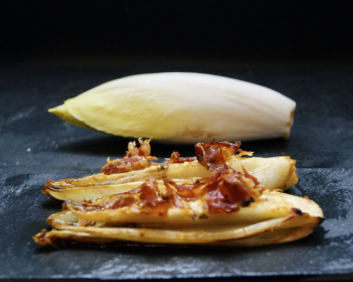 Endives caramélisées au prosciutto