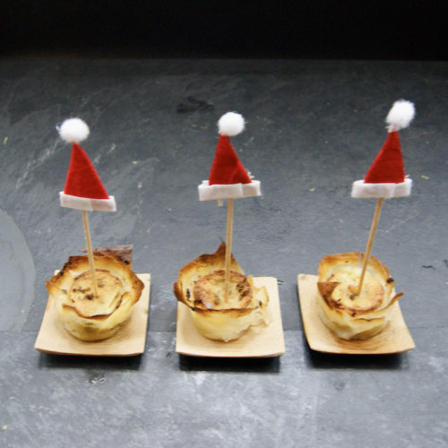 Tartelettes au boudin blanc
