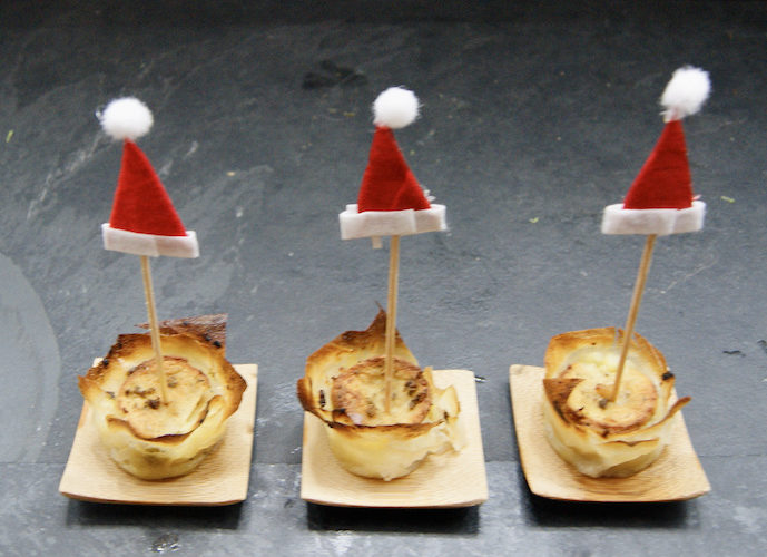 Tartelettes au boudin blanc