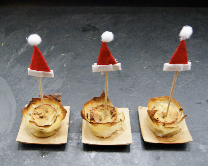 Tartelettes au boudin blanc