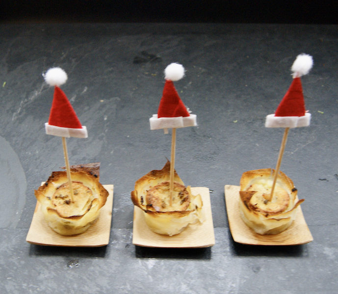 Tartelettes au boudin blanc