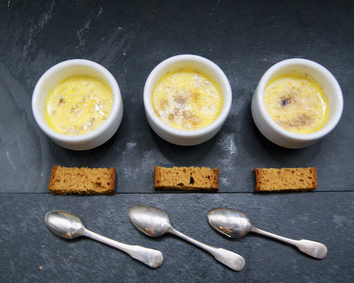 Crème brûlée au foie gras