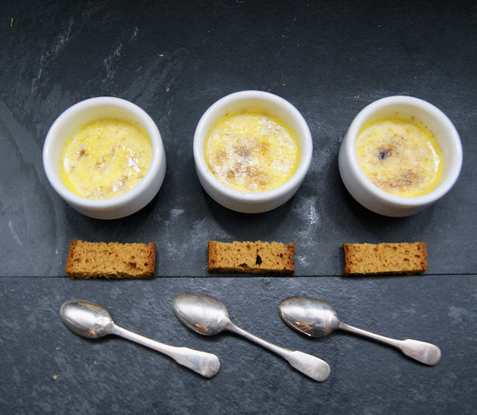 Crème brûlée au foie gras