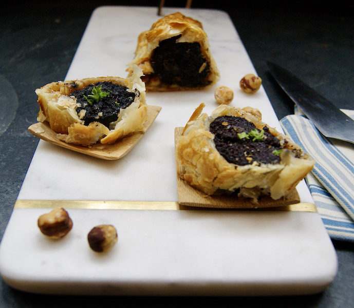 Boudin noir confit en pâte feuilletée