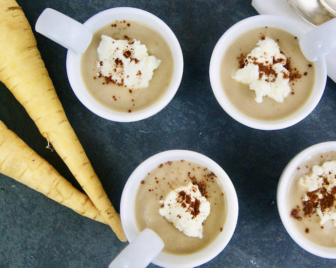 Cappuccino de marrons aux panais
