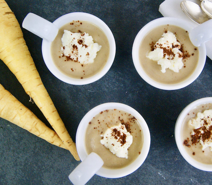 Cappuccino de marrons aux panais