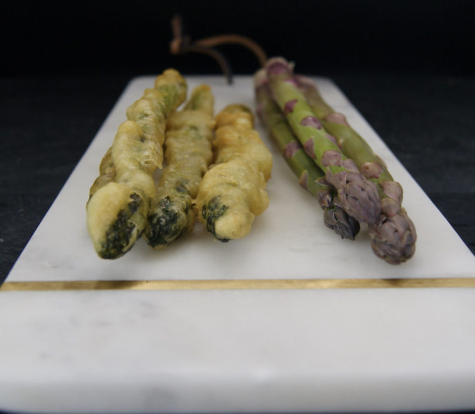 Asperges en tempura