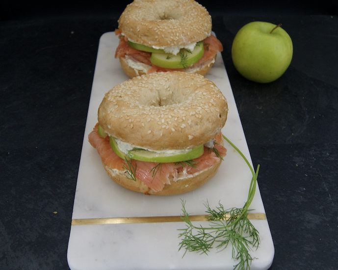 Bagel au saumon fumé