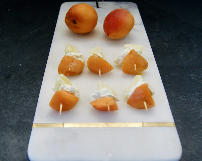 Brochette apéro abricot