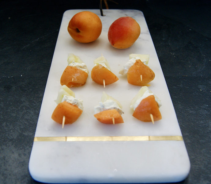 Brochette apéro abricot