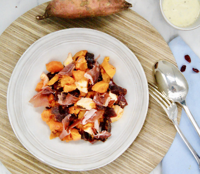 Salade de patates douces et betterave