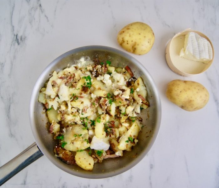 Poêlée de pommes de terre au fromage