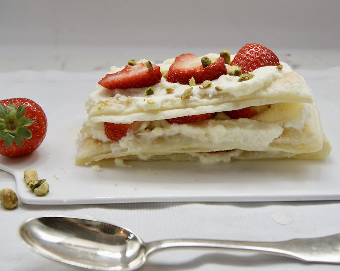 Millefeuille aux fraises